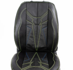 Piton Spark-Blade Leather Green-Blue Car Seat Cushion Cover Made in EU