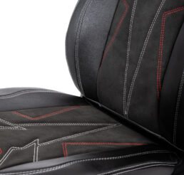 Piton Spark-Blade Nubuck White-Red Car Seat Cushion Cover Made in EU