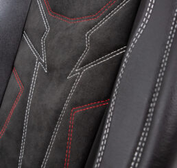 Piton Spark-Blade Nubuck White-Red Car Seat Cushion Cover Made in EU