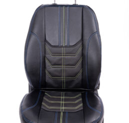 Piton Nettunello Leather Green-Blue Car Seat Cushion Cover Made in EU