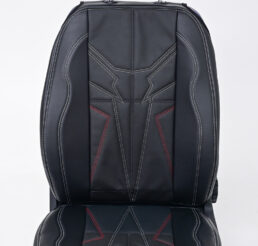 Piton Spark-blade Leather Red-White Car Seat Cushion Cover Made in EU