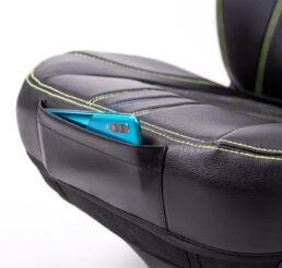 Piton Nettunello Nubuck Blue-Green Car Seat Cushion Cover Made in EU