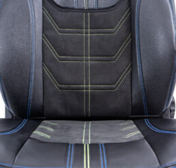 Piton Nettunello Nubuck Green-Blue Car Seat Cushion Cover Made in EU