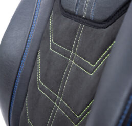 Piton Nettunello Nubuck Green-Blue Car Seat Cushion Cover Made in EU