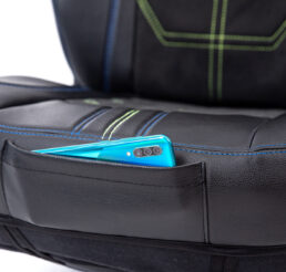 Piton Nettunello Nubuck Green-Blue Car Seat Cushion Cover Made in EU