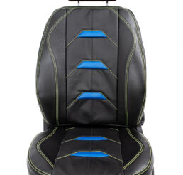 Piton Applicatore Leather Blue-Green Car Seat Cushion Cover Made in EU