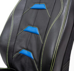 Piton Applicatore Leather Blue-Green Car Seat Cushion Cover Made in EU