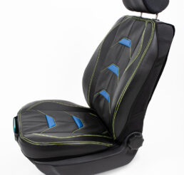 Piton Applicatore Leather Blue-Green Car Seat Cushion Cover Made in EU