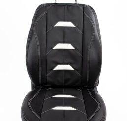 Piton Applicatore Leather White Car Seat Cushion Cover Made in EU
