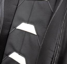 Piton Applicatore Leather White Car Seat Cushion Cover Made in EU