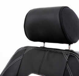 Piton Applicatore Leather White Car Seat Cushion Cover Made in EU
