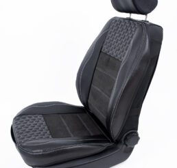 Piton Hexagony Nubuck White Car Seat Cushion Cover Made in EU