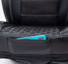 Piton Hexagony Nubuck White Car Seat Cushion Cover Made in EU