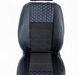 Piton Hexagony Nubuck Blue Car Seat Cushion Cover Made in EU