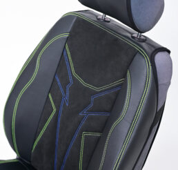 Piton Spark-Blade Nubuck Green-Blue Car Seat Cushion Cover Made in EU